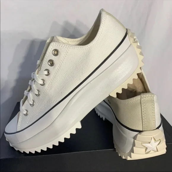 Converse Run Star Hike New Platform Shoes Mens 9.5 and 10.5 - Tan White Black - Picture 7 of 7